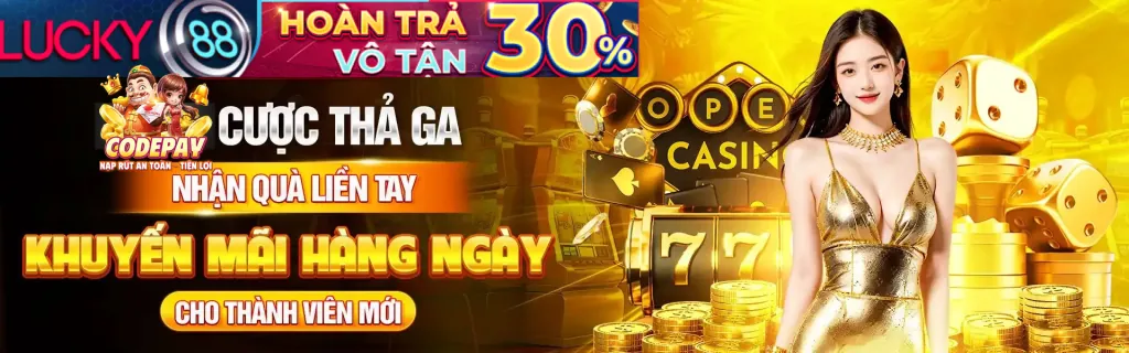 Ưu đãi chào mừng thành viên mới lucky6868
